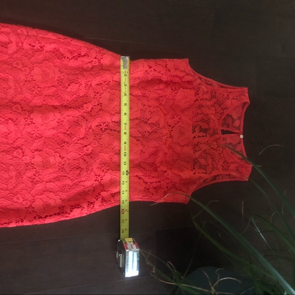 SOLD J. Crew Coral Lace Sheath Dress - size 2 - Picture 6 of 8